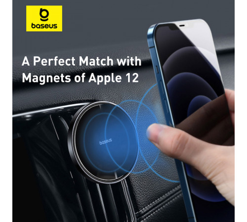 Автотримач для телефона Baseus NeoGravity Magnetic Car Mount (For Dashboards and Air Outlets) Cluster Black (C40141501113-00)
