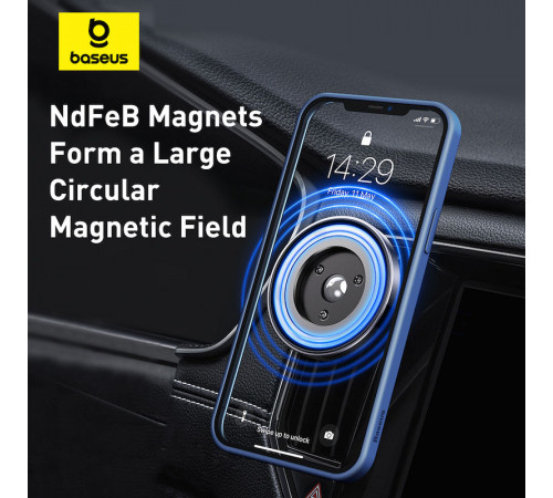 Автотримач для телефона Baseus NeoGravity Magnetic Car Mount (For Dashboards and Air Outlets) Cluster Black (C40141501113-00)