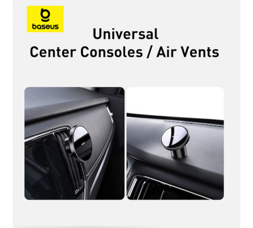 Автотримач для телефона Baseus NeoGravity Magnetic Car Mount (For Dashboards and Air Outlets) Cluster Black (C40141501113-00)