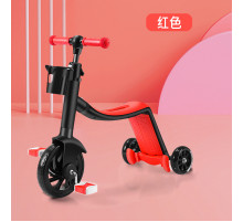 Детский транспорт 3в1 (РОЗОВЫЙ) (VEL) (велосипед+самокат+велобег) // [101] (6 шт/ящ)