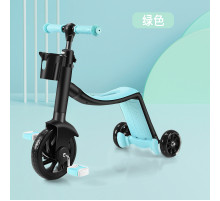 Детский транспорт 3в1 (БИРЮЗА) (VEL) (велосипед+самокат+велобег) // [101] (6 шт/ящ)