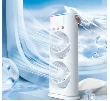 НЕТУ Вентилятор портативный +увлажнитель воздуха Mini fan (VU-02) (LED RGB, TYPE-C, аккум. автовращение) // [602] (24 шт/ящ)