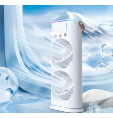 НЕТУ Вентилятор портативный +увлажнитель воздуха Mini fan (VU-02) (LED RGB, TYPE-C, аккум. автовращение) // [602] (24 шт/ящ)