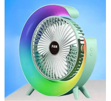 Вентилятор портативный Mini fan (VU-03/F2) (LED RGB, TYPE-C, аккум) // [602] (60 шт/ящ)