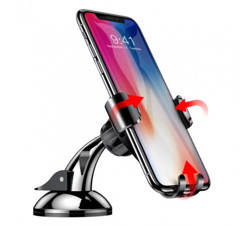 Автотримач для телефона Baseus Osculum Type Gravity Car Mount Black (SUYL-XP01)