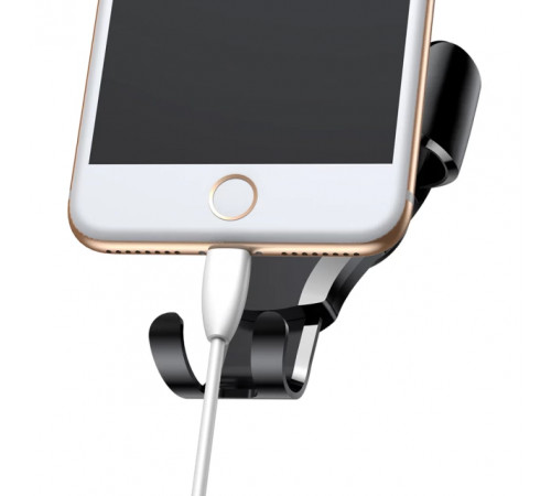 Автотримач для телефона Baseus Osculum Type Gravity Car Mount Black (SUYL-XP01)