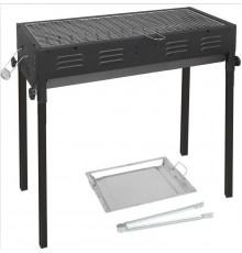 Мангал складной с ножками BARBECUE (CA-03-1) (Ш300/Д660/В600) (+решётка, протвень, щипцы) // [602] (4 шт/ящ)