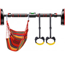 НЕТУ Турник раздвижной для подтягивания (TYRNIK-2) (+кольца+детская качелька) // [602] (10 шт/ящ)