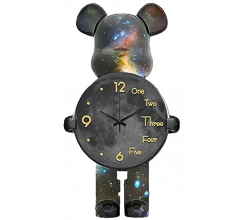 Часы настенные "Мишка" с LED подсветкой (NCH-31-60) (60/31см) // [602] (10 шт/ящ)