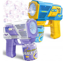 Пистолет генератор мыльных пузырей Bubble Gun (P162) (автомат.электро) // [602] (54 шт/ящ)