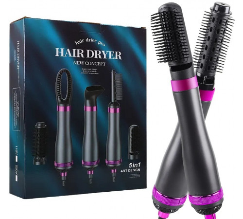 РАСПРОДАЖА Фен расчёска HAIRE DRYER (HA51) (5в1) (Зелёная коробка) // [400] (40 шт/ящ)