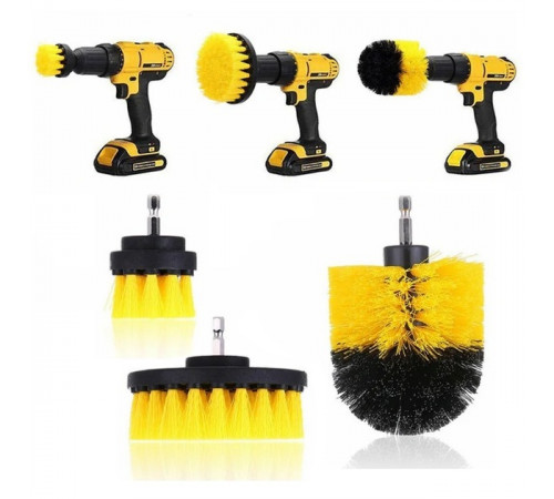 Набор щёток-насадок для дрели/шуруповёрта (DS-01) (3 предм) // [400] (48 шт/ящ)