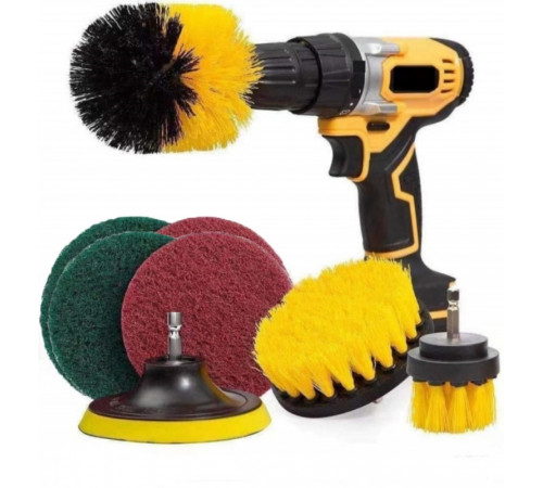 Набор щёток-насадок для дрели/шуруповёрта (DS-012) (8 предм) // [400] (36 шт/ящ)