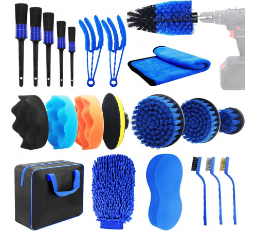 Комплект для мытья, очистки и полировки в сумке (CS-002) (20 предм) // [400] (12 шт/ящ)