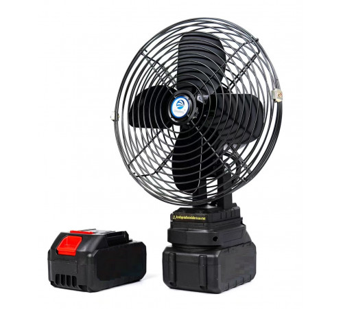 Вентилятор портативный (VAP-8-1/FK-VL-801) (8" металл, 2 аккум. 21V(тяж)) // [309] (16 шт/ящ)