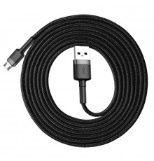 Кабель Baseus Cafule Cable USB For Micro 1.5A 2m Gray+Black (CAMKLF-CG1)