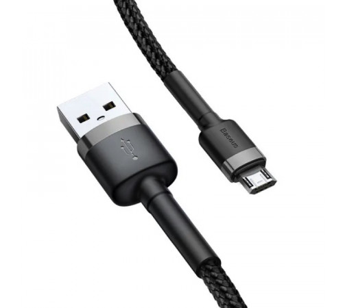 Кабель Baseus Cafule Cable USB For Micro 1.5A 2m Gray+Black (CAMKLF-CG1)