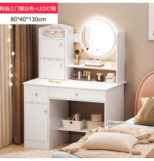 НЕТУ Стол макияжный с LED зеркалом (STL-MD 71/811) (Г40/Ш80/В127) (БЕЛЫЙ) // [307] (1 шт/ящ)