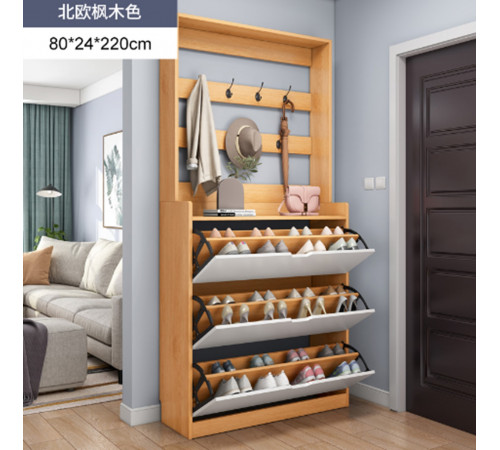 Вешалка+полка для обуви в прихожую (STL-MD 75) (Г24/Ш80/В220) // [307] (1 шт/ящ)