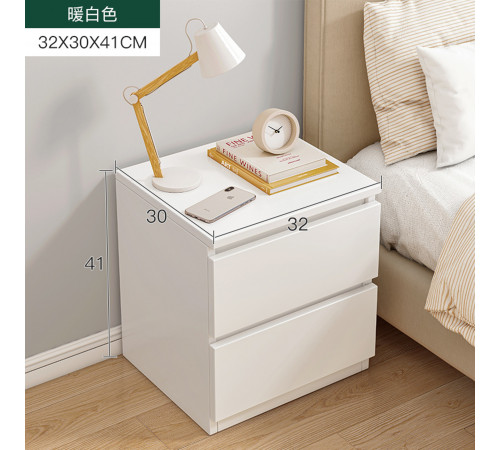 НЕТУ Тумбочка прикроватная (STL-MD 78) (Г30/Ш32/В41) (БЕЛАЯ) // [004] (1 шт/ящ)