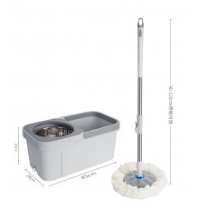 Швабра-ведро, лентяйка с отжимом (круглая) (SHVBR-33) // [004] // [108] (24 шт/ящ)