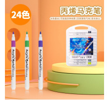 НЕТУ Набор АКРИЛОВЫХ маркеров (Acril-24) (24шт) // [403] (120 шт/ящ)