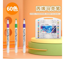 НЕТУ Набор АКРИЛОВЫХ маркеров (Acril-60) (60шт) // [403] (48 шт/ящ)