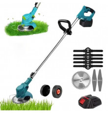 Газонокосилка/тример для покоса травы (MLD-05) (2 аккум. 48V, колёса) (Blue) // [403] (10 шт/ящ)