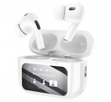 Бездротові навушники TWS BOROFONE BW76 Brocade, touch screen, ANC, Champagne White (6941991114236)