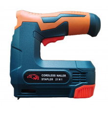 НЕТУ Електростеплер 2в1 (F10) (цвяхи 1000шт, 10мм), (скоби 1000шт 53 тип, H-6мм, D-11.4мм) (вбудований акумулятор) [602] (20 шт/ящ)