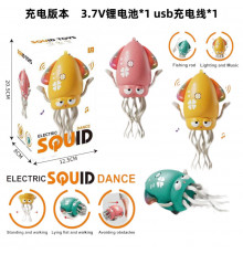 РАСПРОДАЖА Игрушка "Танцующий осьминог" (158-21C) (аккумулятор) // [602] // [108] (36 шт/ящ)