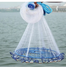 Кастинговая рыболовная сеть/накидка "АМЕРИКАНКА" (SK-6м) (Диаметр 6м) // [108] (20 шт/ящ)