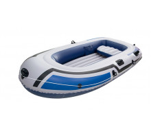 НЕТУ Надувная лодка (JR-2300) (225/133/41см) (3-х мест., 1 подушка, насос, вёсла) // [403] (3 шт/ящ)