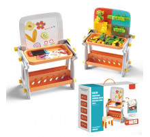 Детский стол 4в1 (B8020)  (магнитная доска для рисования, конструктор с блоков, стол) // [101] (12 шт/ящ)