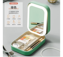 НЕТУ Многофункциональный косметический бокс для макияжа с LED зеркалом (720) (Зелёный) // [101] (50 шт/ящ)