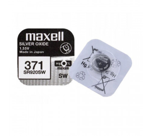 Батарейка MAXELL SR920SW 1PC EU MF (371) A 1шт (M-18290100) (4902580132361)
