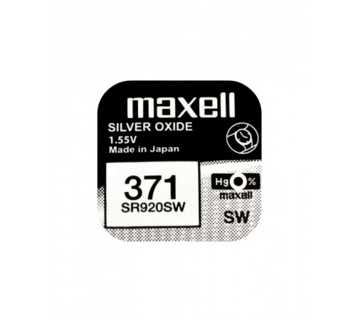 Батарейка MAXELL SR920SW 1PC EU MF (371) A 1шт (M-18290100) (4902580132361)