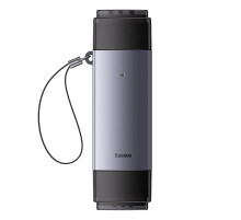 USB-хаб Baseus Lite Series USB-A & Type-C  to SD/TF Card Reader  Grey (WKQX060113)