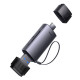 Кардрідер Baseus Lite Series USB-A & Type-C  to SD/TF Card Reader  Grey (WKQX060113)