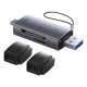 USB-хаб Baseus Lite Series USB-A & Type-C  to SD/TF Card Reader  Grey (WKQX060113)