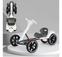 Машина складная (HL-B6) ((С пультом упр.) (аккум.6V 4.5A) (6км.ч,) (6,5 кг) (до 50кг) (3-8 лет)) (Ш54*Д86*В48,5) (БЕЛАЯ) // [702] (1 шт/ящ)