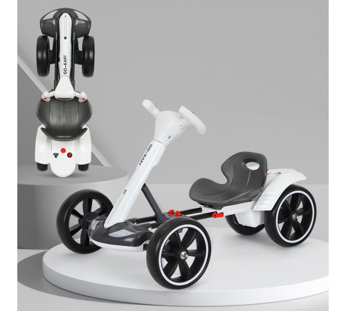 Машина складная (HL-B6) ((С пультом упр.) (аккум.6V 4.5A) (6км.ч,) (6,5 кг) (до 50кг) (3-8 лет)) (Ш54*Д86*В48,5) (БЕЛАЯ) // [702] (1 шт/ящ)