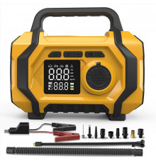 НЕТУ Компрессор портативный (ATJ-201) (Жёлтый, (3-150 PSI, 0.2-10.3 BAR (Type-C 5V, 1A)) // [108] (18 шт/ящ)