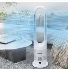 Напольный куллер/вентилятор Germatic БЕЗЛОПОСТНОЙ (AM-030JR) (Зима-лето, LED, 1200W, сенсор, пульт ДУ, автоповорот 80°)  // [108] (4 шт/ящ)