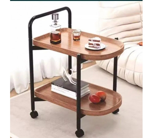 НЕТУ Столик кофейный, журнальный, прикроватный (2-х ярусный) (ZM-1642) // [309] (1 шт/ящ)