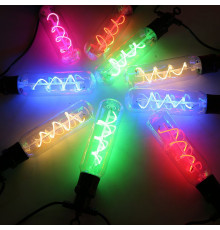 Гирлянда "Удлиннёные лампы спираль" (SFK-48) (Уличная, 220V) // [602] (20 шт/ящ)