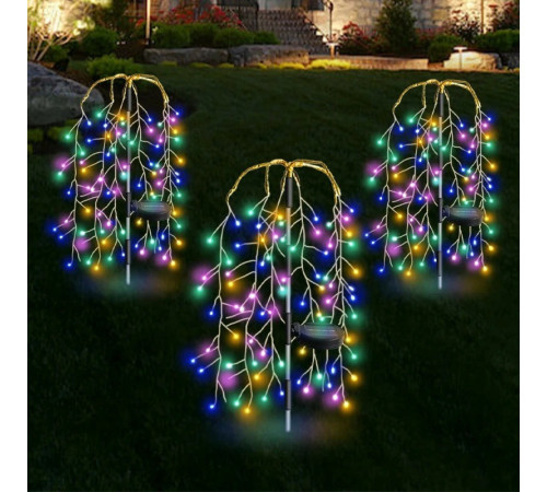 Садовый светильник "Ива" (SFK-46) (солн.панель, КОМПЛЕКТ из 2х штук) // [602] (50 компл. или 100 шт в ящ)