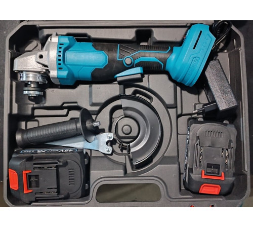 НЕТУ Электроболгарка-2 NEW (чёрный чемодан, (диск - 125⌀) 2 аккум.48V) (синяя) // [602] (10 шт/ящ)