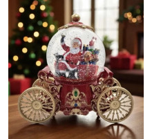Снежный шар "Карета" с автоподдувом, LED и музыкой (SH2501) // [101N] (10 шт/ящ)