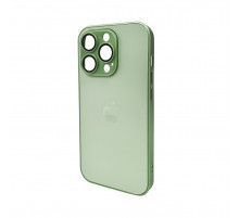 Чохол для смартфона AG Glass Matt Frame Color Logo for Apple iPhone 14 Pro Light Green (AGMattFrameiP14PLGreen)